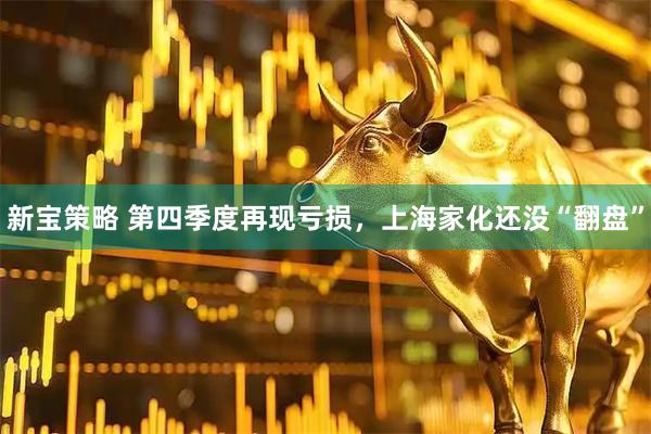 新宝策略 第四季度再现亏损，上海家化还没“翻盘”